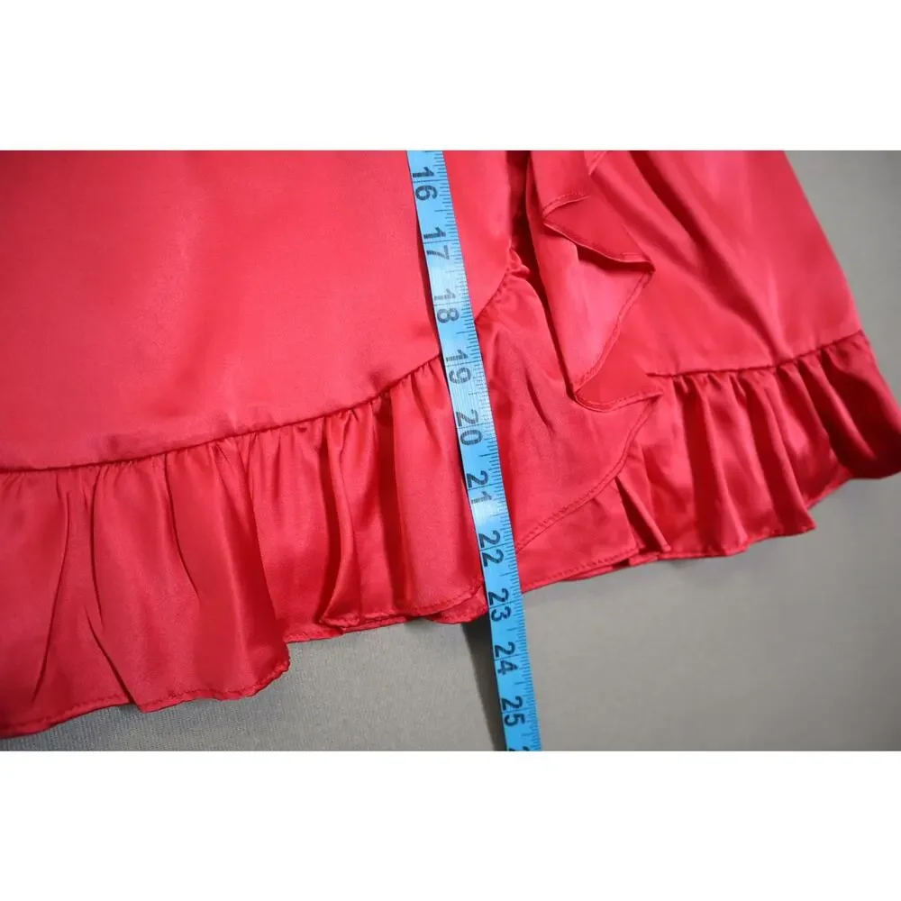 Aqua Girl Pink Silk Looking Long‎ Sleeve Dress Size M 9/10